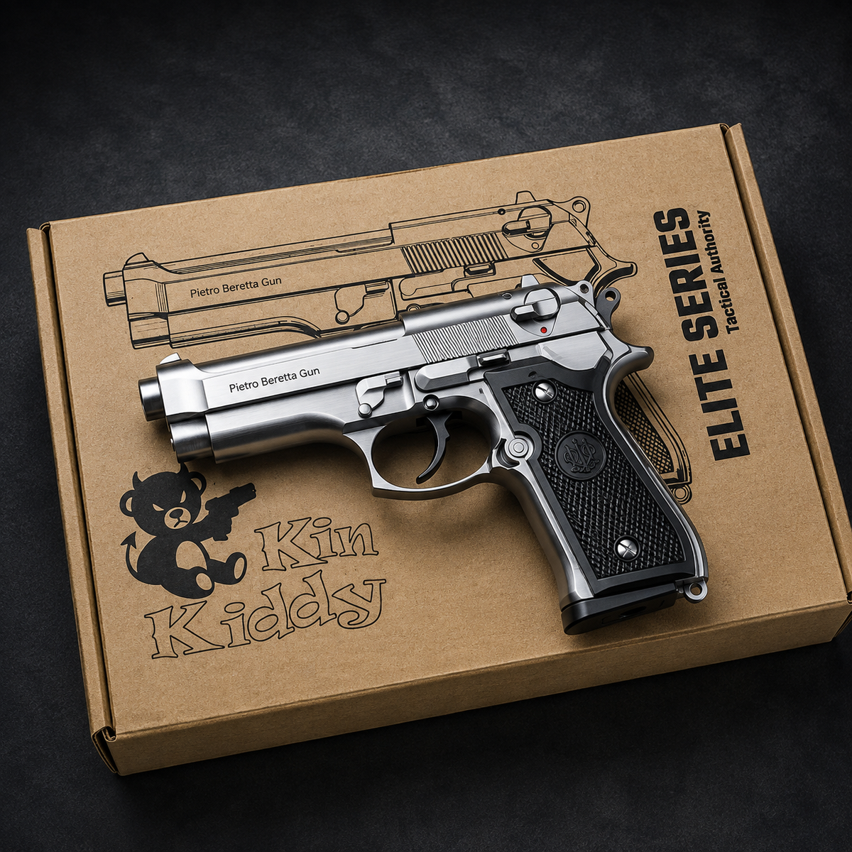 Silver M92 Beretta Airsoft Toy Gun – Realistic, Durable & Fun for Airsoft Enthusiasts