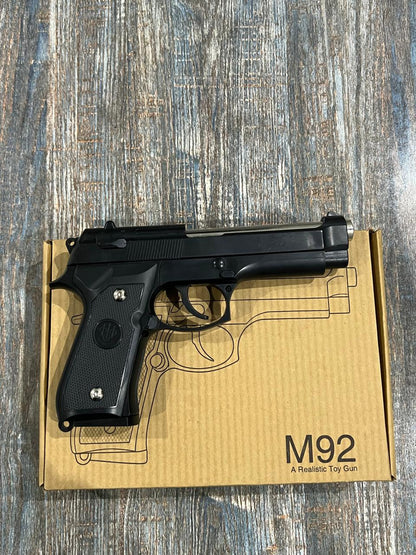 M92 Beretta Airsoft Toy Gun (Black & Silver)