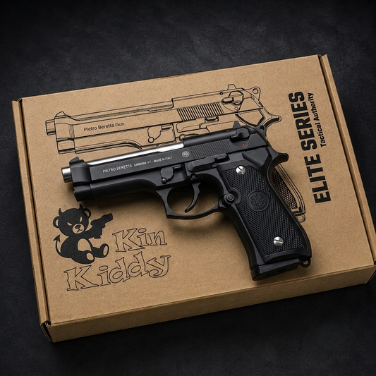 M92 Beretta Airsoft Toy Gun (Black + Silver)